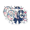 (2 Pack) Gigi Stickers - 5" On Longest Side - Sticks to Smooth Flat Surfaces - Made in USA - BMCS8810 - BMCS8810
