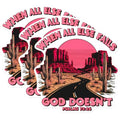 (3 Pack) When All Else Fails Decals - Christian Decal - Desert Landscape Decal - 3 Inches On Longest Side - Easy Peel & Apply - Made in USA - 3MCS0934