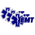 (3 Pack) EMT Decals - Star of Life - Emergency Medical Technician Stickers - 3 Inches On Longest Side - Easy Peel & Apply - Made in USA - 3MCS4031