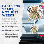 (2 Pack) Quitting My Job Magnets - Funny Bear Magnets - Office Humor Magnets - Hilarious Quotes Magnets - 5" On Longest Side - for Cars, Fridges, Toolboxes - Made in USA - MAG4339