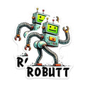 (2 Pack) Robotic Humor Stickers - Funny Robot - Quirky Decals - 5" On Longest Side - Sticks to Smooth Flat Surfaces - Made in USA - BMCS9688