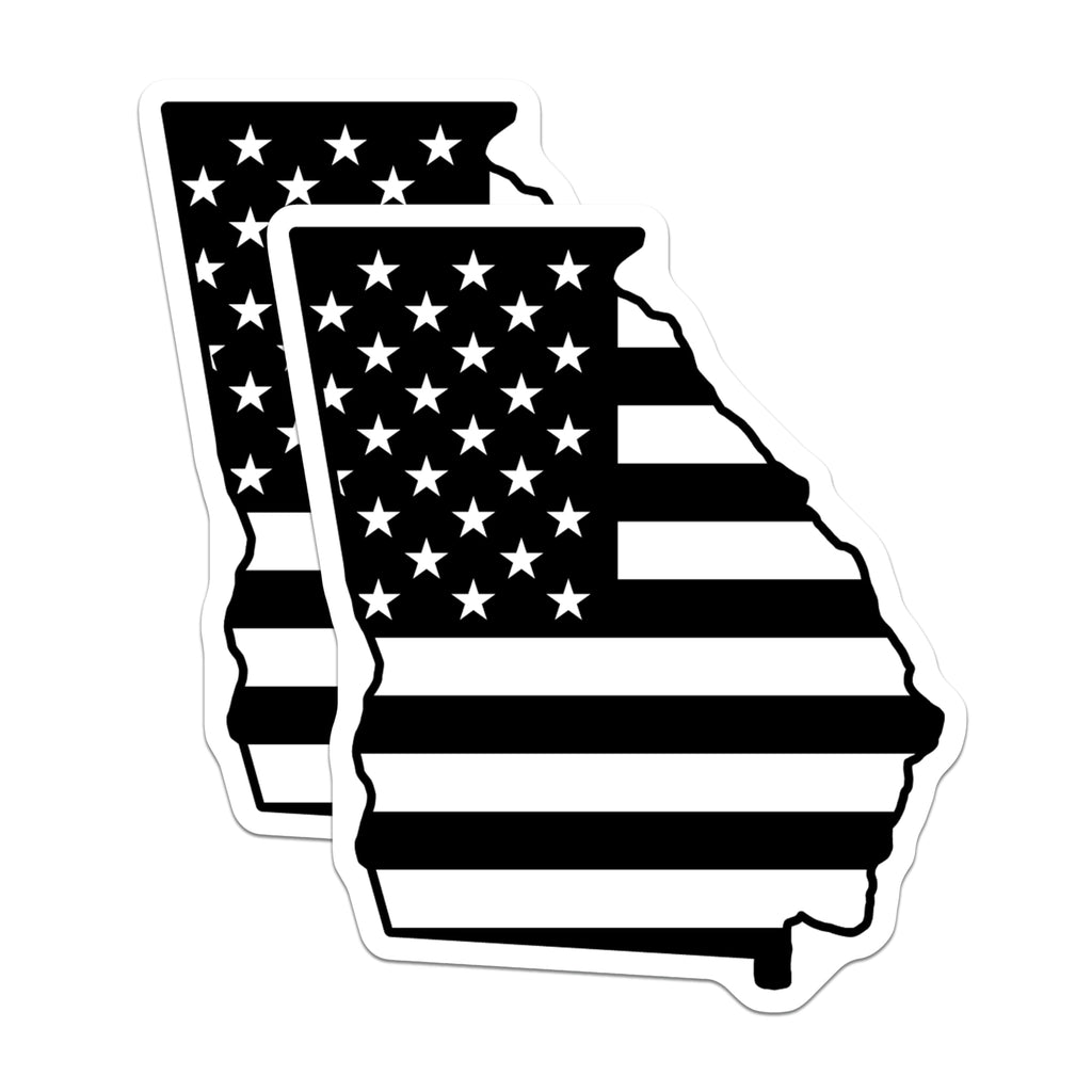 (2 Pack) Georgia State Flag Magnets - USA Pride - Southern Home Decor - 5" On Longest Side - Premium Magnet - for Cars, Refrigerators, Toolboxes, Lockers - Made in USA - MAG17912