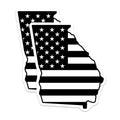 (2 Pack) Georgia State Flag Magnets - USA Pride - Southern Home Decor - 5" On Longest Side - Premium Magnet - for Cars, Refrigerators, Toolboxes, Lockers - Made in USA - MAG17912