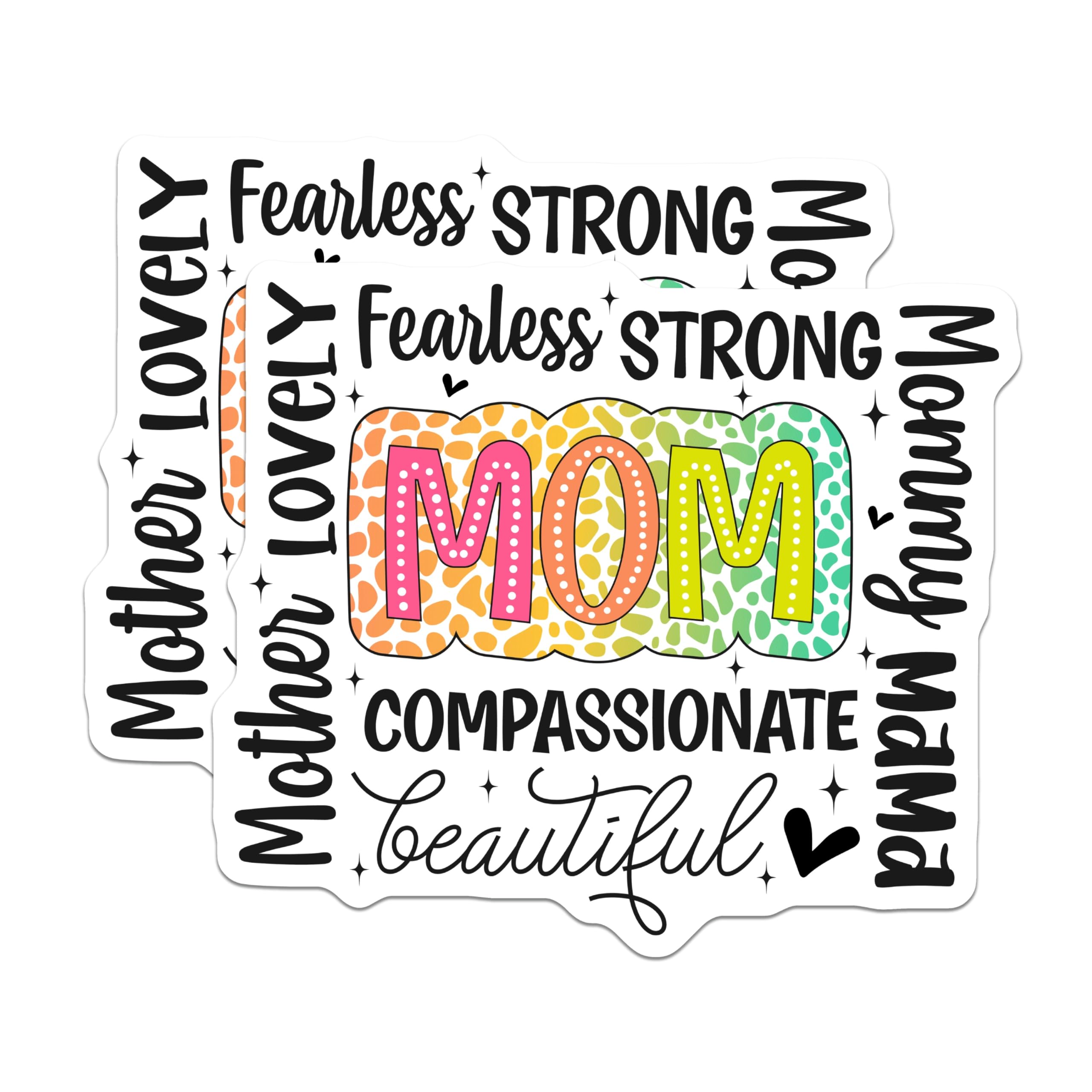 (2 Pack) Mom Affirmation Magnets - Mother's Day Decor - Inspirational for Moms - 5" On Longest Side - Sticks to Smooth Flat Surfaces - Made in USA - MAG10719
