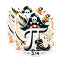 (2 Pack) Pirate Pi Magnets - Educational Decor - 5" On Longest Side - for Cars, Fridges, Toolboxes - Made in USA - MAG8172