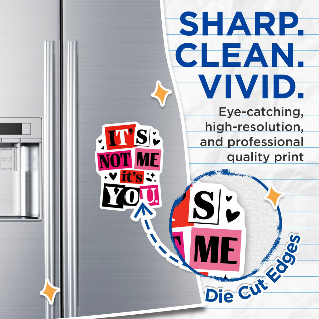 (2 Pack) Its Not Me Its You Magnets - Witty Sarcastic Quote - Humorous Breakup Statement - Bold Attitude Refrigerator Decor - 5 Inches On Longest Side - Thick Durable Magnet - Made in USA - MAG22699