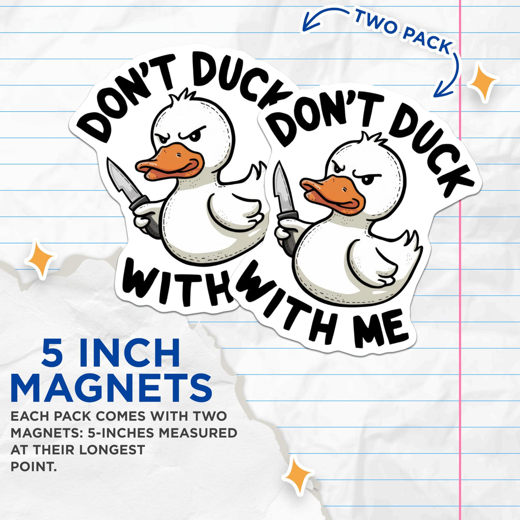 (2 Pack) Kitchen Decor Magnet - 5" On Longest Side - Sticks to Smooth Flat Surfaces - Made in USA - MAG9538