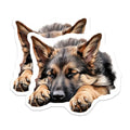 (2 Pack) Cute Puppy Decor Magnet - Animal Lover Gifts - Pet Owners Accessories - 5" On Longest Side - Sticks to Smooth Flat Surfaces - Made in USA - MAG10175