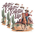 (3 Pack) Cowboy Horse Decals - Western Decor - Act Up - Laptop Decals - 3 Inches On Longest Side - Easy Peel & Apply - Made in USA - 3MCS8325