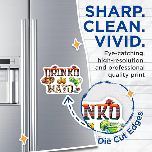 (2 Pack) Drinko de Mayo Magnets - Fiesta Kitchen Decor - 5" On Longest Side - for Cars, Fridges, Toolboxes - Made in USA - MAG8230