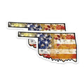 (2 Pack) Oklahoma Flag Magnets - USA State Pride - Patriotic Fridge Decor - 5" On Longest Side - Premium Magnet - for Cars, Refrigerators, Toolboxes, Lockers - Made in USA - MAG18751
