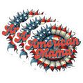 (3 Pack) American Mama Decals - Patriotic Sunflower - Mom Decals - 3 Inches On Longest Side - Easy Peel & Apply - Made in USA - 3MCS6646