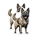 (2 Pack) German Shepherd Magnets - Dog Breed Decor - Canine Lover Accessory - Pet Owner Fridge Magnet - 5 Inches On Longest Side - Thick Durable Magnet - Made in USA - MAG26818