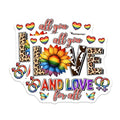 (2 Pack) Rainbow Pride Magnet - LGBTQ+ Support - 5" On Longest Side - Sticks to Smooth Flat Surfaces - Made in USA - MAG9665