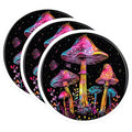 (3 Pack) Mushroom Decals - Colorful Fungi Stickers - Psychedelic Laptop Decals- 3 Inches On Longest Side - Easy Peel & Apply - Made in USA - 3MCS5299