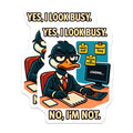 (2 Pack) Funny Duck Magnets - Office Humor Decor - Sarcastic Work Desk Art - 5 Inches On Longest Side - Thick Durable Magnet - Made in USA - MAG20293