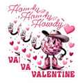 (3 Pack) Howdy Valentine Decals - Disco Ball Sticker - Cowboy Boots Heart Stickers - 3 Inches On Longest Side - Easy Peel & Apply - Made in USA - 3MCS1916
