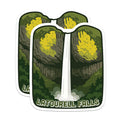 (2 Pack) Latourell Falls Stickers - Oregon Waterfall - Columbia Gorge National Scenic Area Nature Decal - 5" On Longest Side - Sticks to Smooth Flat Surfaces - Made in USA - BMCS20048