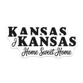 (2 Pack) Kansas Magnets - Home Sweet Home Magnet - State Pride Decor - 5" On Longest Side - Premium Magnet - for Cars, Refrigerators, Toolboxes, Lockers - Made in USA - MAG18006