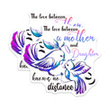 (2 Pack) Mother Daughter Love Magnets - Long Distance Relationships - Family Connection - Heartfelt Birds Art - 5 Inches On Longest Side - Thick Durable Magnet - Made in USA - MAG36768