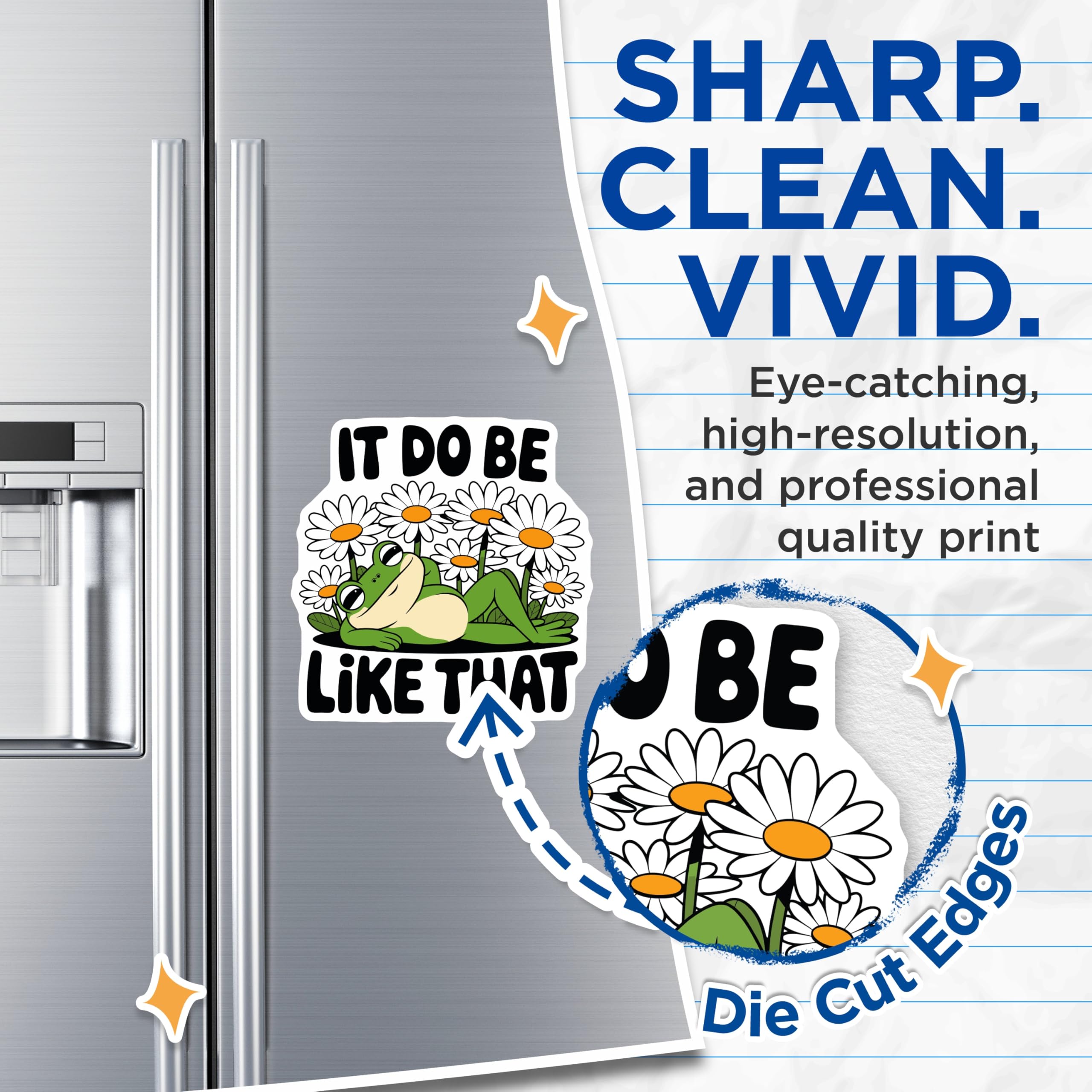 (2 Pack) It Do Be Like That Magnets - Frog Magnets - Funny Meme Magnet - 5" On Longest Side - Premium Magnet - for Cars, Refrigerators, Toolboxes, Lockers - Made in USA - MAG16521