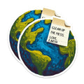 (2 Pack) Earth Love Magnets - 5" On Longest Side - for Cars, Fridges, Toolboxes - Made in USA - MAG7689