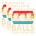 (3 Pack) Funny Golf Decals - Golfing Balls - Retro Golf Laptop Decal - 3 Inches On Longest Side - Easy Peel & Apply - Made in USA - 3MCS2466