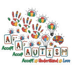 (3 Pack) Autism Awareness Decals - Puzzle Pieces - Accept Understand Love - 3 Inches On Longest Side - Easy Peel & Apply - Made in USA - 3MCS8463