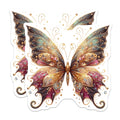 (2 Pack) Jewel Butterfly Magnets - Ornate Fantasy Insect Decor - Celestial Whimsical Fridge Art - 5 Inches On Longest Side - Thick Durable Magnet - Made in USA - MAG39021