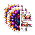 (2 Pack) Inspirational Sunflower Stickers - Motivational Quotes - Colorful Flower Art - 5" On Longest Side - Sticks to Smooth Flat Surfaces - Made in USA - BMCS8189