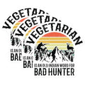 (3 Pack) Bad Hunter Decals - Vegetarian Hunter - Funny Hunting Decal - 3 Inches On Longest Side - Easy Peel & Apply - Made in USA - 3MCS4307