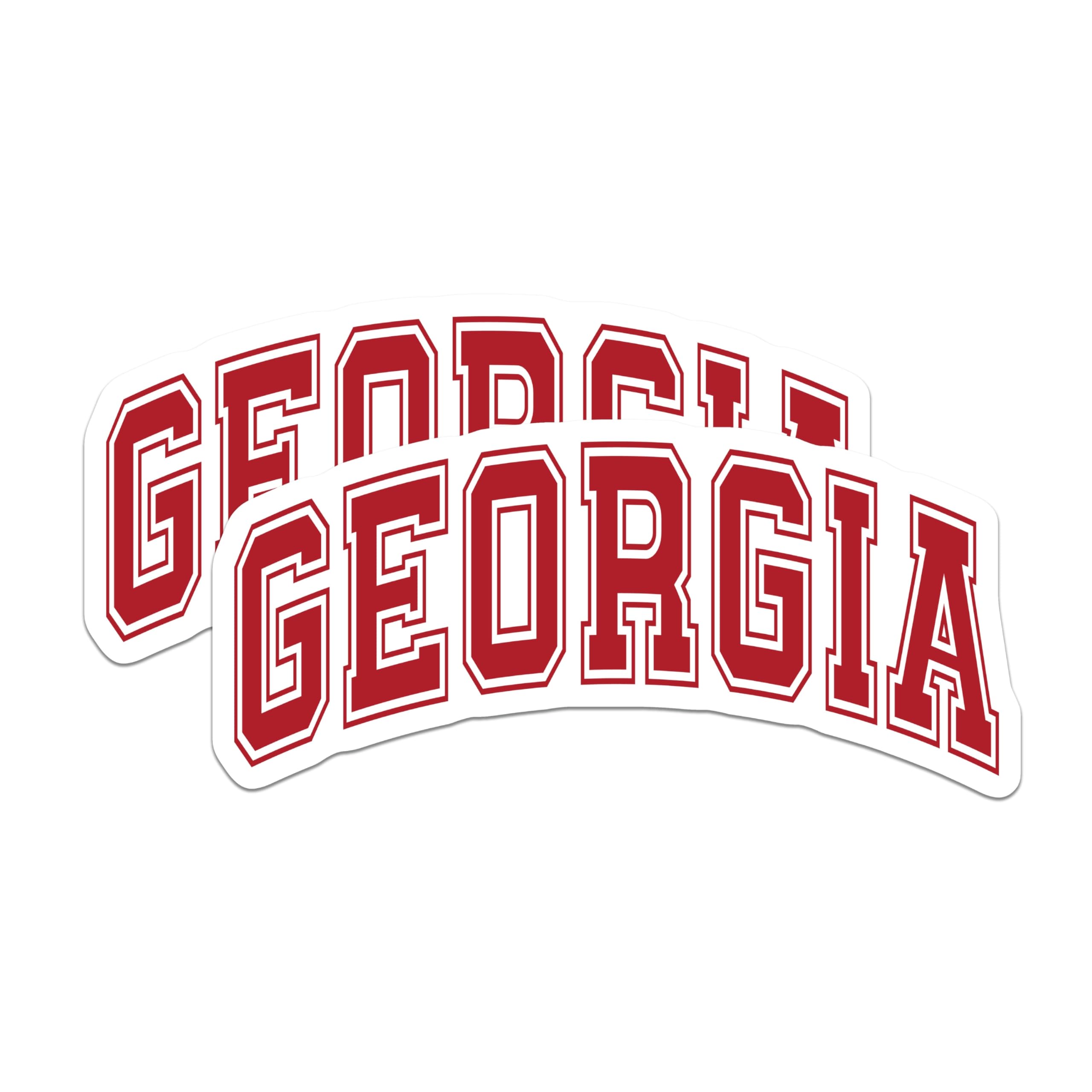 (2 Pack) Georgia Magnets - State Pride Decor - Southern Home Accessories - 5" On Longest Side - Premium Magnet - for Cars, Refrigerators, Toolboxes, Lockers - Made in USA - MAG18257