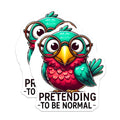(2 Pack) Novelty Bird Magnets - Funny Animal Magnets - Quirky Bird with Glasses - 5" On Longest Side - Premium Magnet - for Cars, Refrigerators, Toolboxes, Lockers - Made in USA - MAG15978