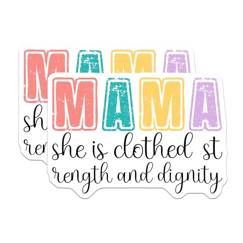 (2 Pack) Mom Quote Magnets Magnets - Inspirational Mom Decor - Mother's Day Magnet Set - 5" On Longest Side - Made in USA - Sticks to Refrigerators & Metal Surfaces - MAG8966