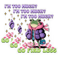 (3 Pack) Sassy Frog Decals - Funny Quote Sticker - Laptop Decal - 3 Inches On Longest Side - Easy Peel & Apply - Made in USA - 3MCS2544