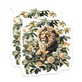 (2 Pack) Jungle Lion Stickers - Safari Animal Stickers - Wild Nature Stickers - 5" On Longest Side - Sticks to Smooth Flat Surfaces - Made in USA - BMCS5109