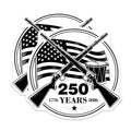 (2 Pack) American History Magnets - Revolutionary War 1776 - Patriotic USA 250 Year Design - 5 Inches On Longest Side - Thick Durable Magnet - Made in USA - MAG38554