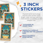 (3 Pack) Coronado Beach Decals - California Beach - Coastal Home Decor - 3 Inches On Longest Side - Easy Peel & Apply - Made in USA - 3MCS8705
