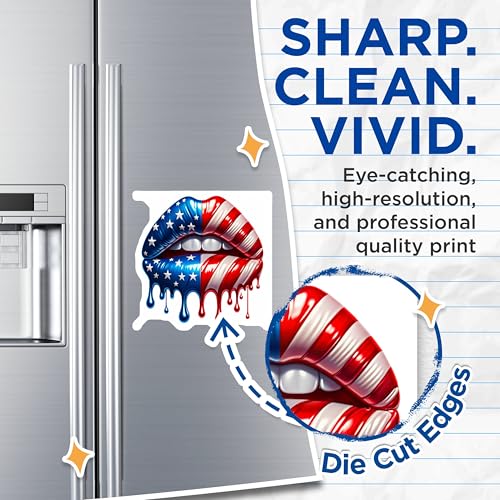 (2 Pack) Dripping Art Magnet - 5" On Longest Side - Sticks to Smooth Flat Surfaces - Made in USA - MAG9824