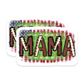 (2 Pack) Football Mama Magnets - Game Day Mom - Patriotic Sports Fan - 5 Inches On Longest Side - Thick Durable Magnet - Made in USA - MAG29664
