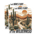 (2 Pack) Make A Way Stickers - Wilderness Adventure Stickers - Inspirational Travel Stickers - 5" On Longest Side - Sticks to Any Smooth Flat Surface - Made in USA - BMCS2835