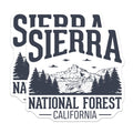 (2 Pack) Sierra National Forest Magnets - California Travel - Mountain Lodge Decor - 5" On Longest Side - Premium Magnet - for Cars, Refrigerators, Toolboxes, Lockers - Made in USA - MAG17990