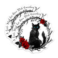 (2 Pack) Black Cat Quote Magnets - Goth Kitchen Decor - Witchy Aesthetic Refrigerator Magnet Set - Feline Lover - 5 Inches On Longest Side - Thick Durable Magnet - Made in USA - MAG36589