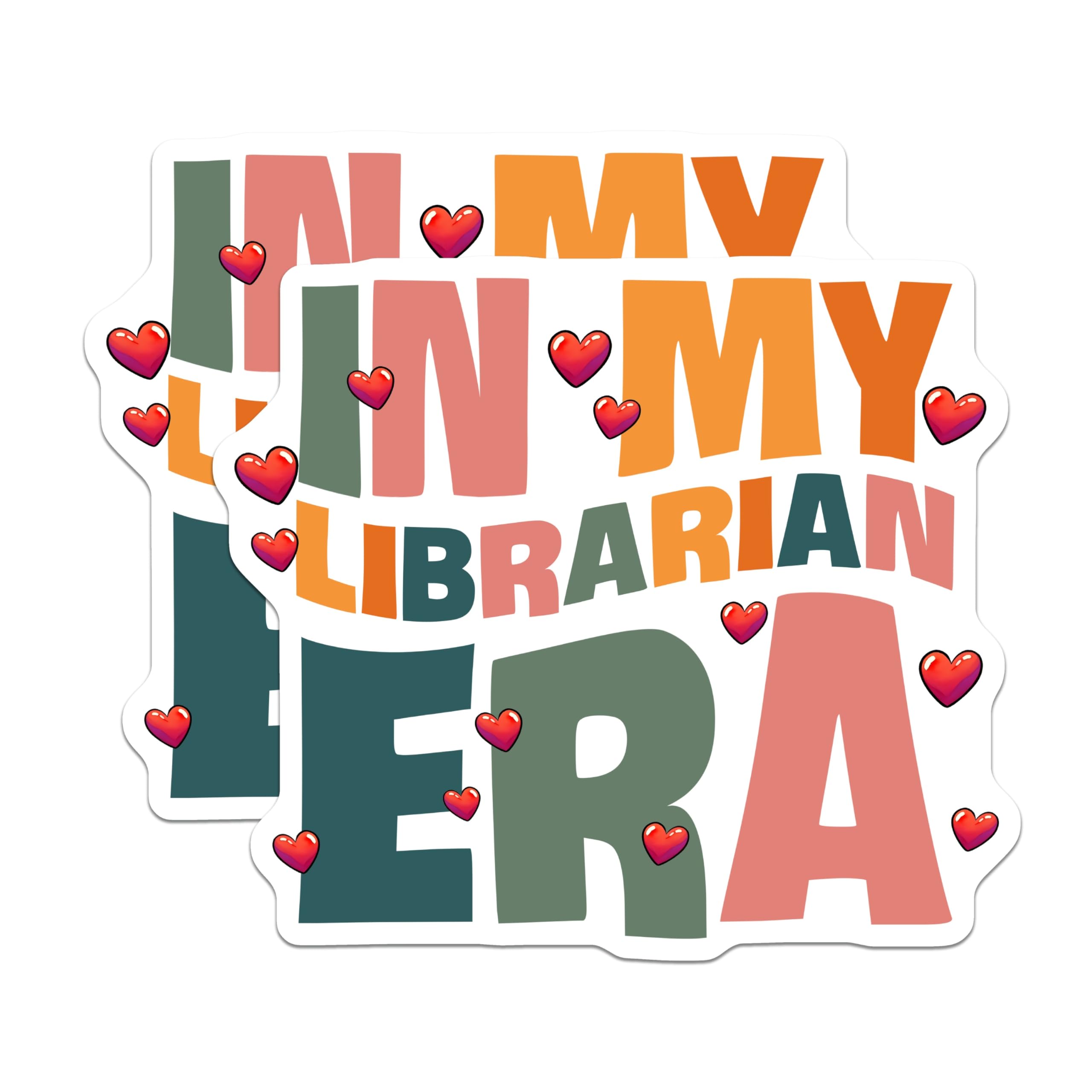 (2 Pack) Librarian Era Magnets - Reader Lover Decor - Librarian Life Accent - 5" On Longest Side - Premium Magnet - for Cars, Refrigerators, Toolboxes, Lockers - Made in USA - MAG16181