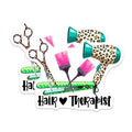 (2 Pack) Hair Therapist Magnets - Salon Decor - 5" On Longest Side - for Cars, Fridges, Toolboxes - Made in USA - MAG7566