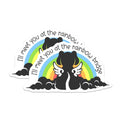 (2 Pack) Rainbow Bridge Pet Loss Magnets - Dog Memorial - Sympathy Decor - 5" On Longest Side - Premium Magnet - for Cars, Refrigerators, Toolboxes, Lockers - Made in USA - MAG18704