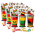 (3 Pack) Juneteenth Decals - Black History - Pan African Decals - 3 Inches On Longest Side - Easy Peel & Apply - Made in USA - 3MCS6130