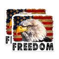 (2 Pack) Bald Eagle Freedom Stickers - American Flag Eagle Decal - Patriotic American Pride - 5" On Longest Side - Sticks to Smooth Flat Surfaces - Made in USA - BMCS5730
