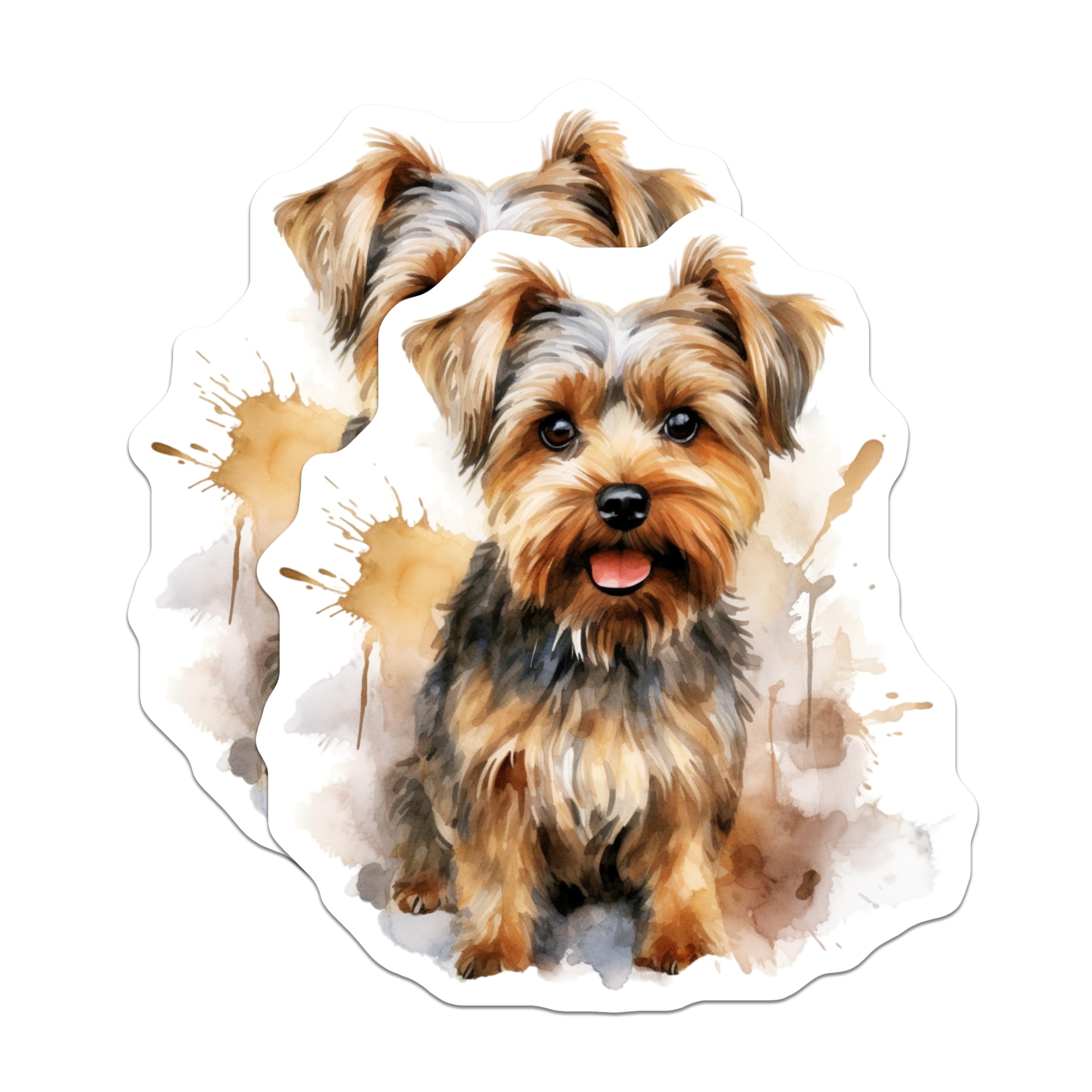 (2 Pack) Yorkshire Terrier Magnets - Cute Yorkie Puppy Decor - Dog Mom Kitchen Fridge Magnet - 5 Inches On Longest Side - Thick Durable Magnet - Made in USA - MAG30773