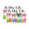 (2 Pack) Autism Acceptance Magnets - Okey to Be Different Special Education - Neurodiversity Inclusion Decor - 5 Inches On Longest Side - Thick Durable Magnet - Made in USA - MAG26800